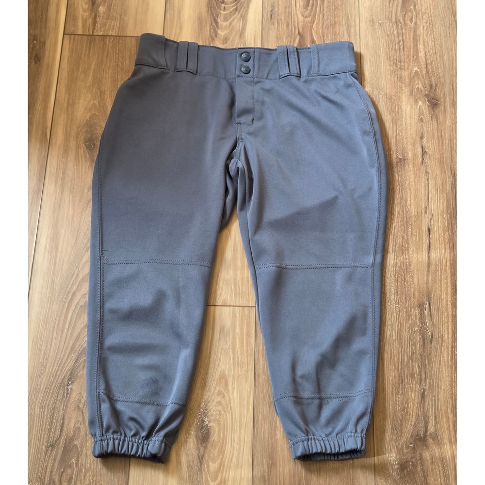 Champro Elastic Cuffed Softball Pants Women's Size Large Gray